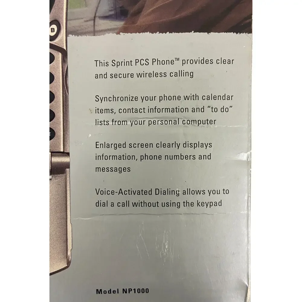 Vintage SPRINT PCS NP-1000 Cellphone Secure Wireless Calling Untested